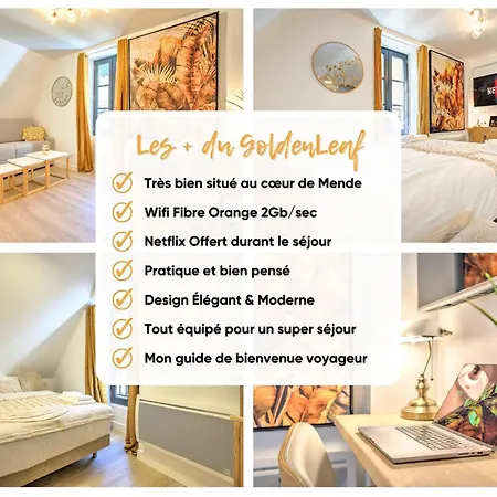 Apartment Le Goldenleaf - Netflix/wi-fi Fibre - Sejour Lozere *